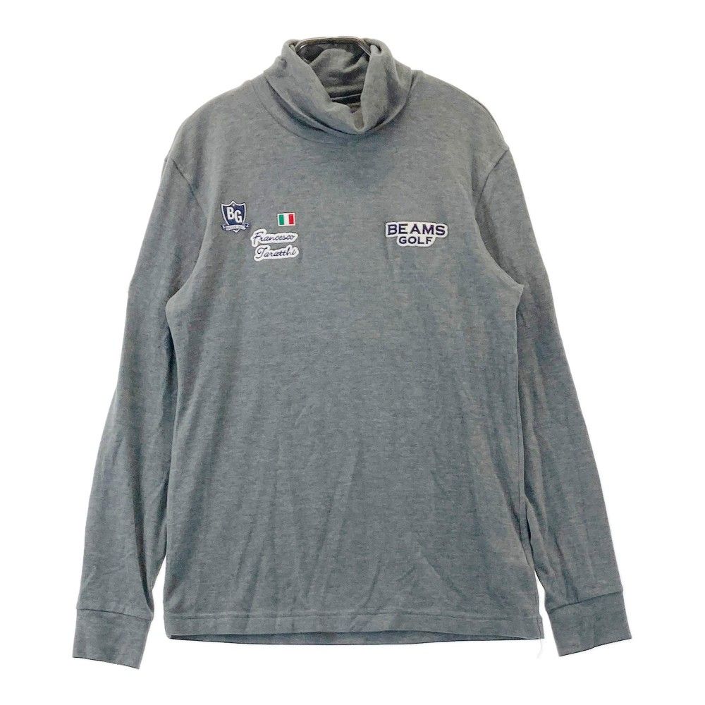 サイズ：M BEAMS GOLF ビームスゴルフ  タートルネック 長袖Tシャツ  グレー系 [240101468420] ゴルフウェア メンズ ストスト ゴルフ サイズ：M BEAMS GOLF ビームスゴルフ タートルネック 長袖T