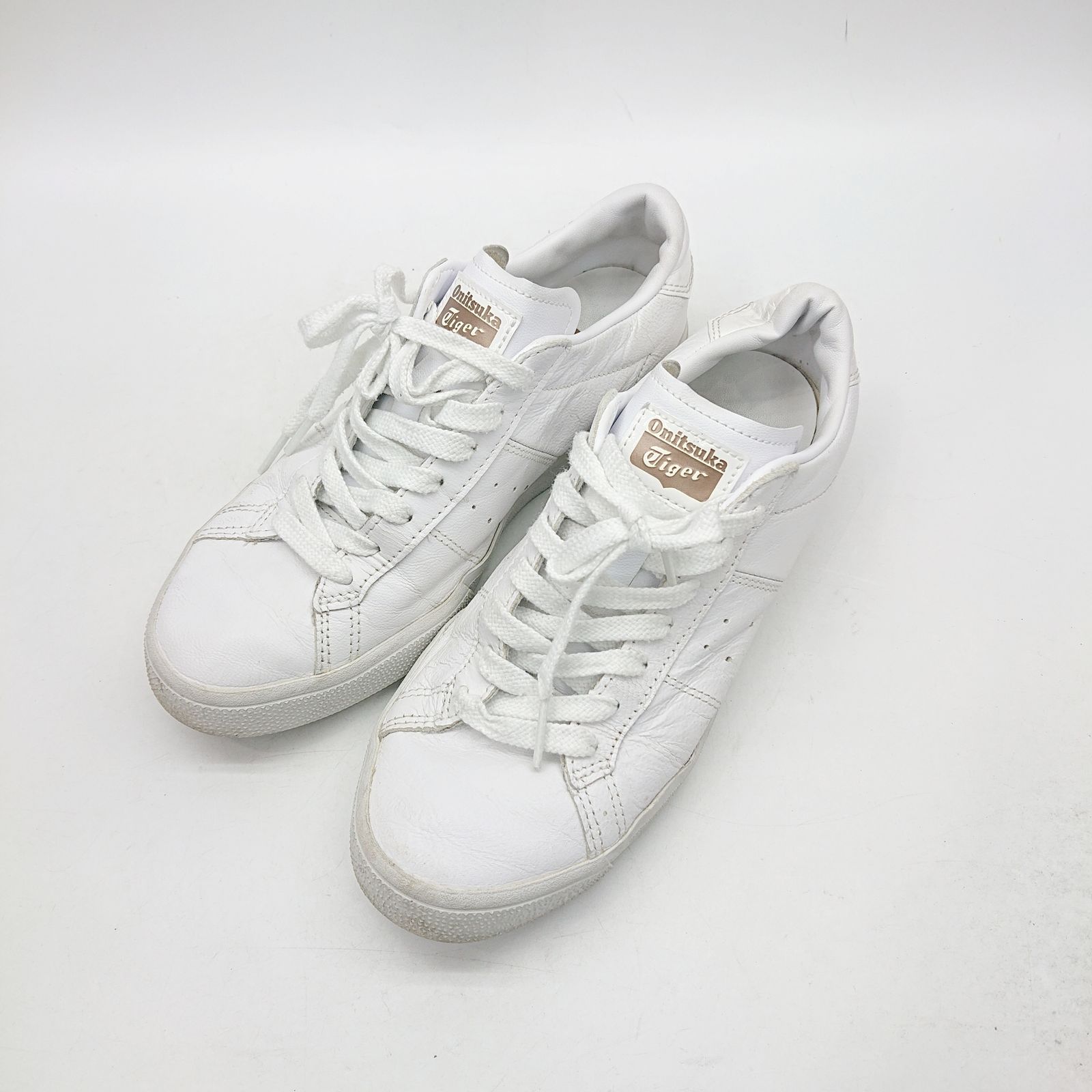 Onitsuka Tiger」 ローカットスニーカー 24 ブラック×ホワイト 
