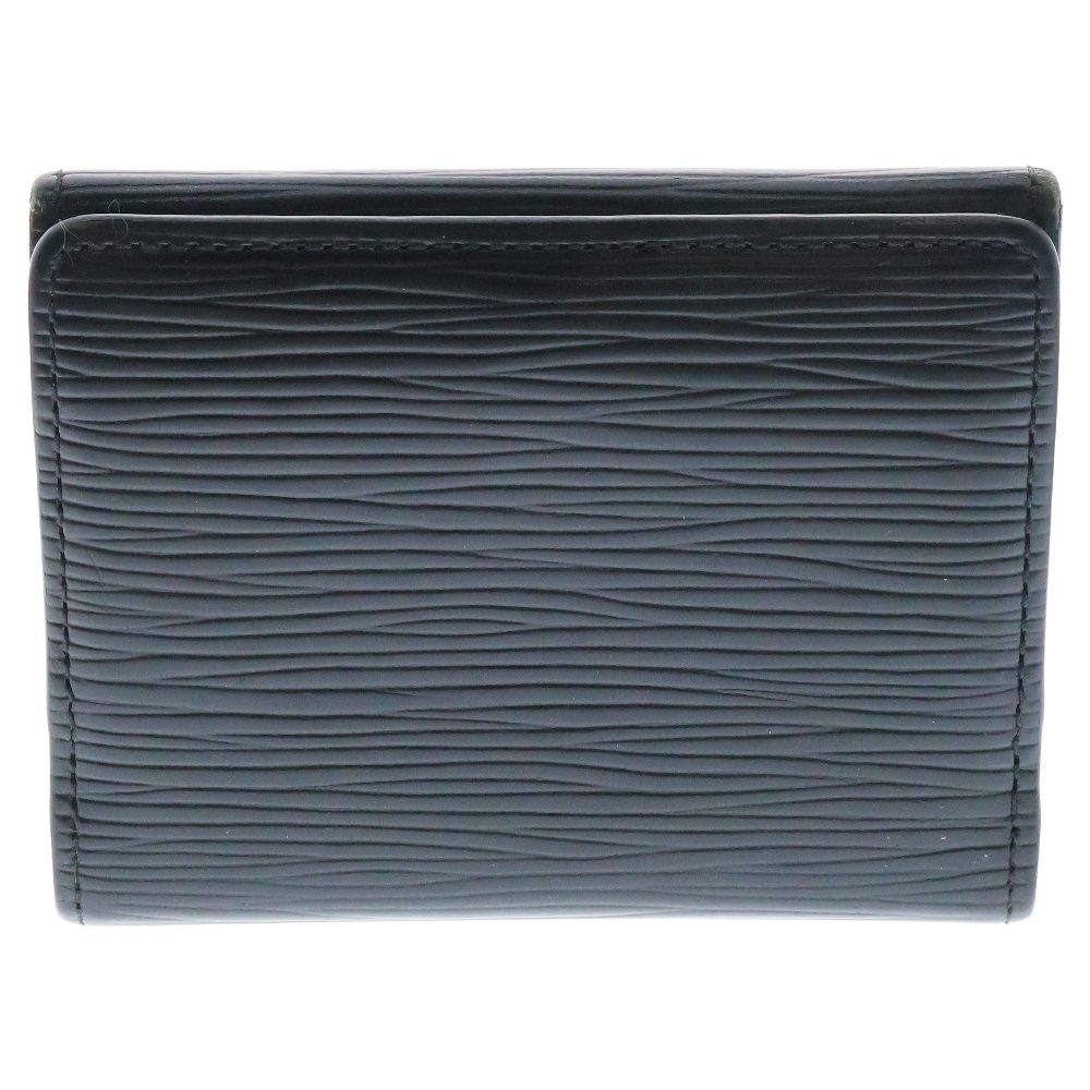 ルイヴィトン Wホック折り財布 エピ ブラック LOUIS VUITTON エピ