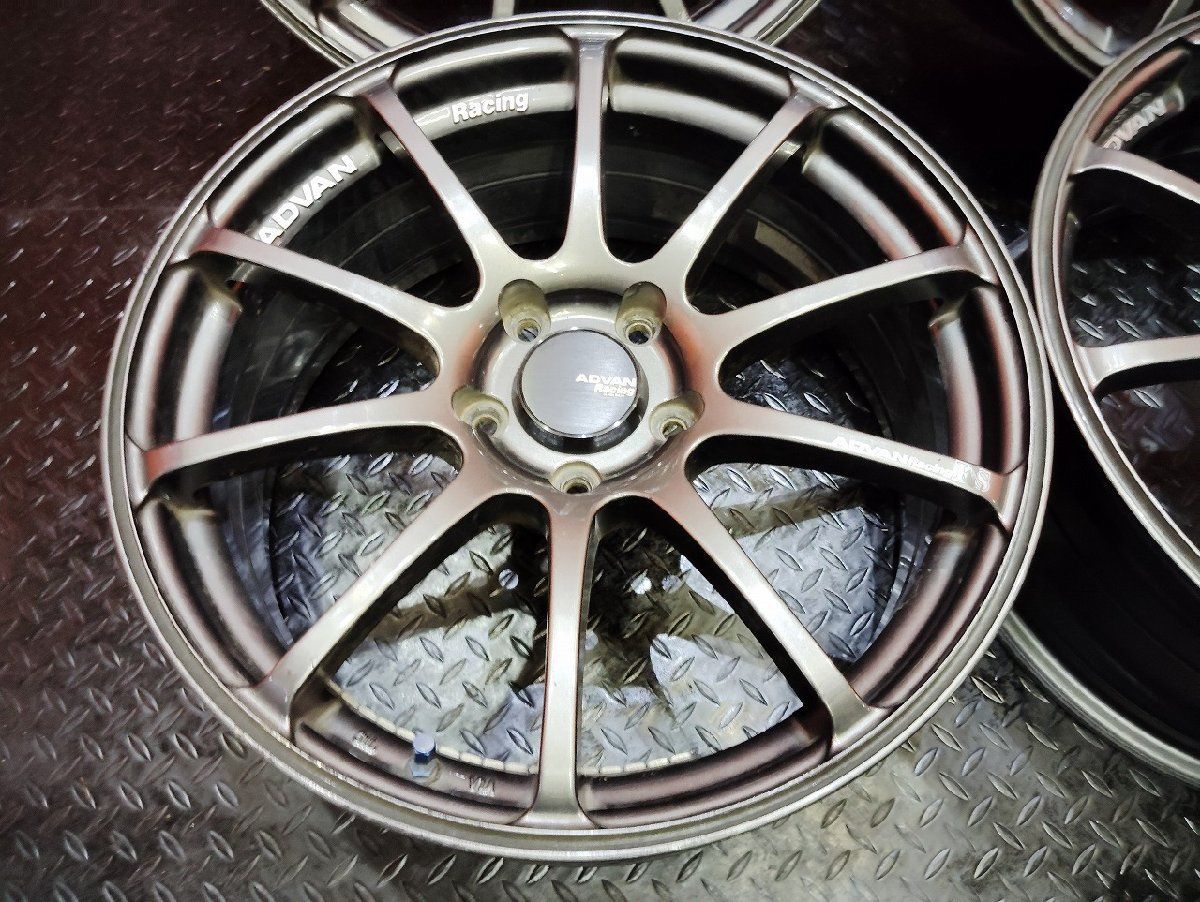ADVAN Racing RS 社外ホイール 18インチ 4本 7.5J5HPCD114.3 48 ヴェゼル レヴォーグ エクストレイル等 VHE571