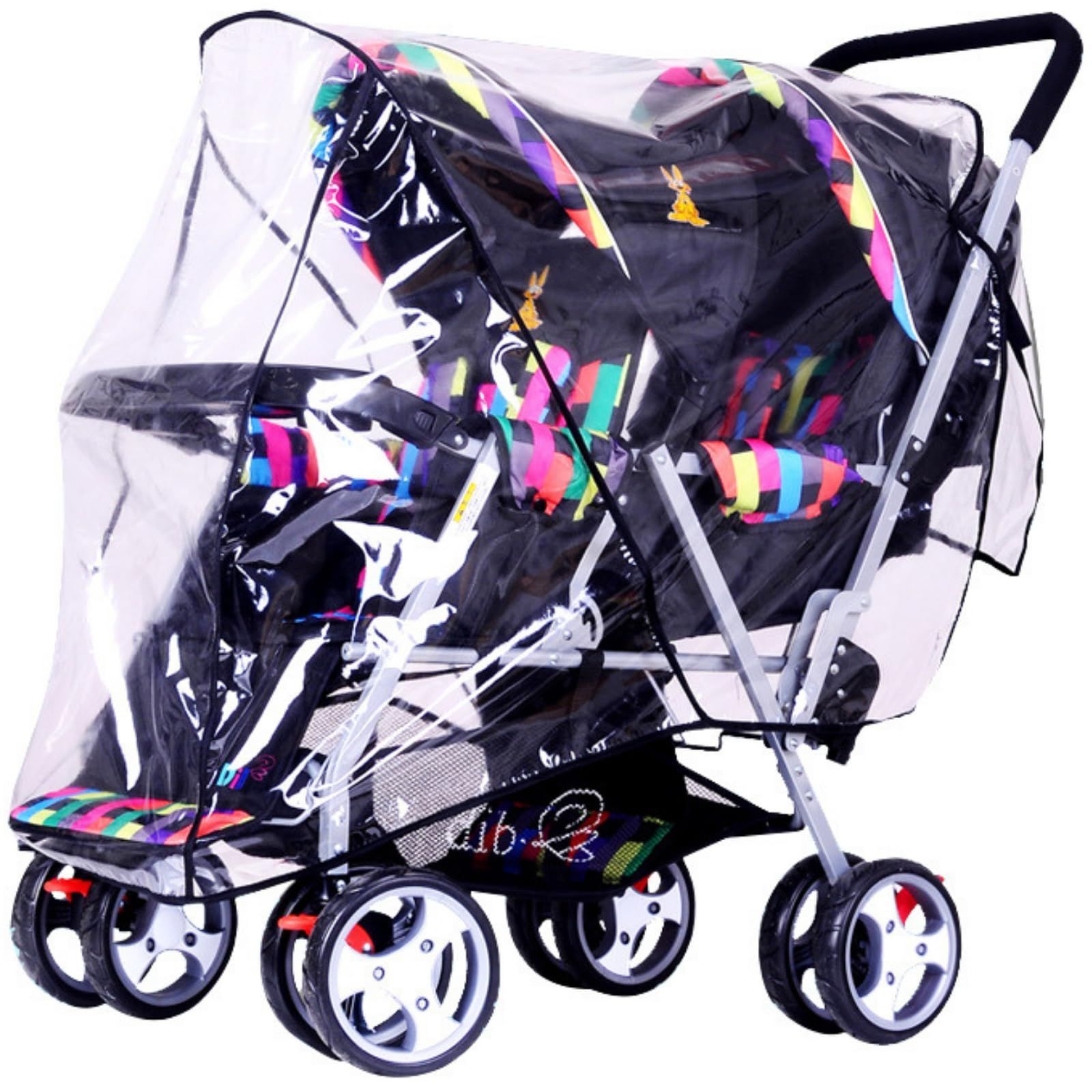 新着商品】2人乗りベビーカー 二人乗りベビーカー レインカバー
