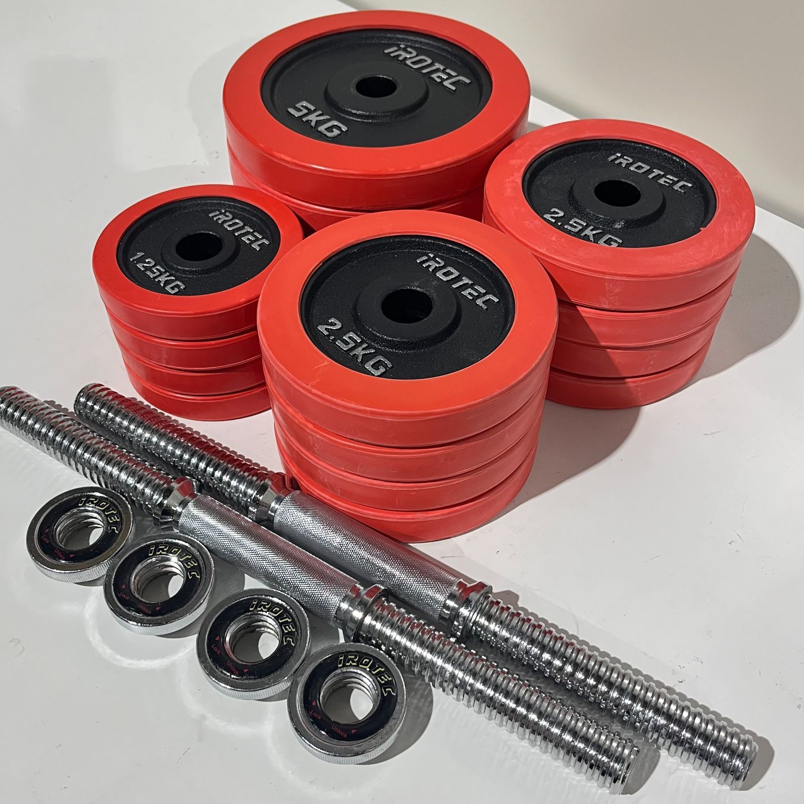 ラバーダンベル 50KG 片手25KG×2個セット 合計50kg |IROTEC アイロテック Aランク 264