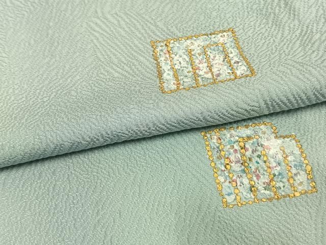 平和屋着物▽訪問着 単衣 作家物 源氏香 金彩 正絹 逸品 AAAW7720fy