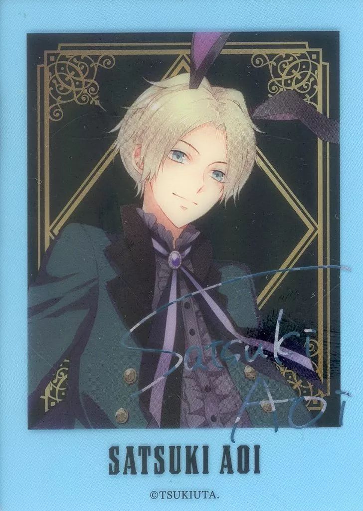 中古】キャラカード 皐月葵(外枠水色/箔押しサイン入りレア