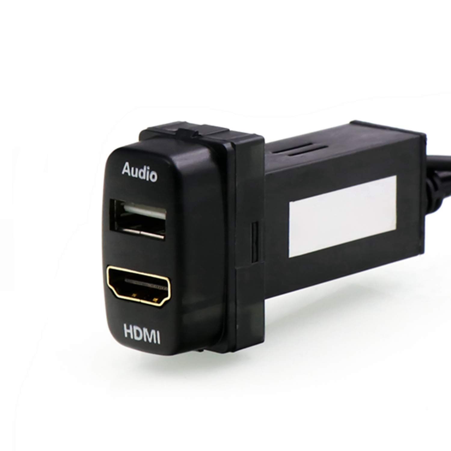 【人気商品】USB入力ポート＆HDMI入力ポート オーディオパーツ スイッチホールパネル Mitsubishi 三菱車系用
