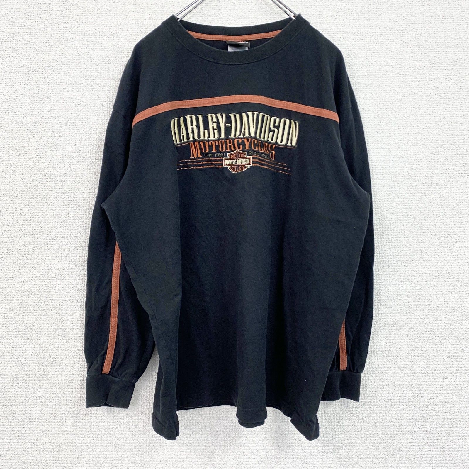 Harley-Davidson 長袖Tシャツ 黒 イヤー・オブ・ザ・ドラゴンLS Tシャツ -ハーレーダビッドソン