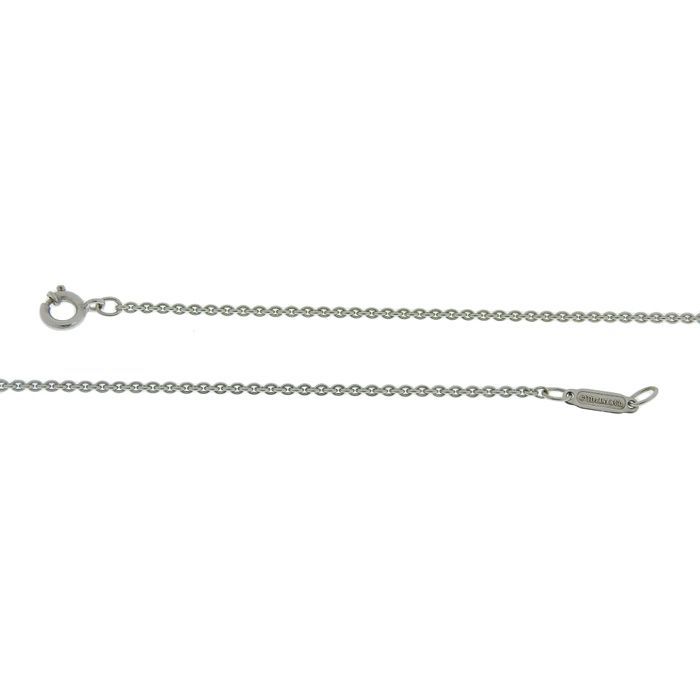 TIFFANY & Co. ティファニー クロス ステッチ ダイヤ ネックレス K18WG