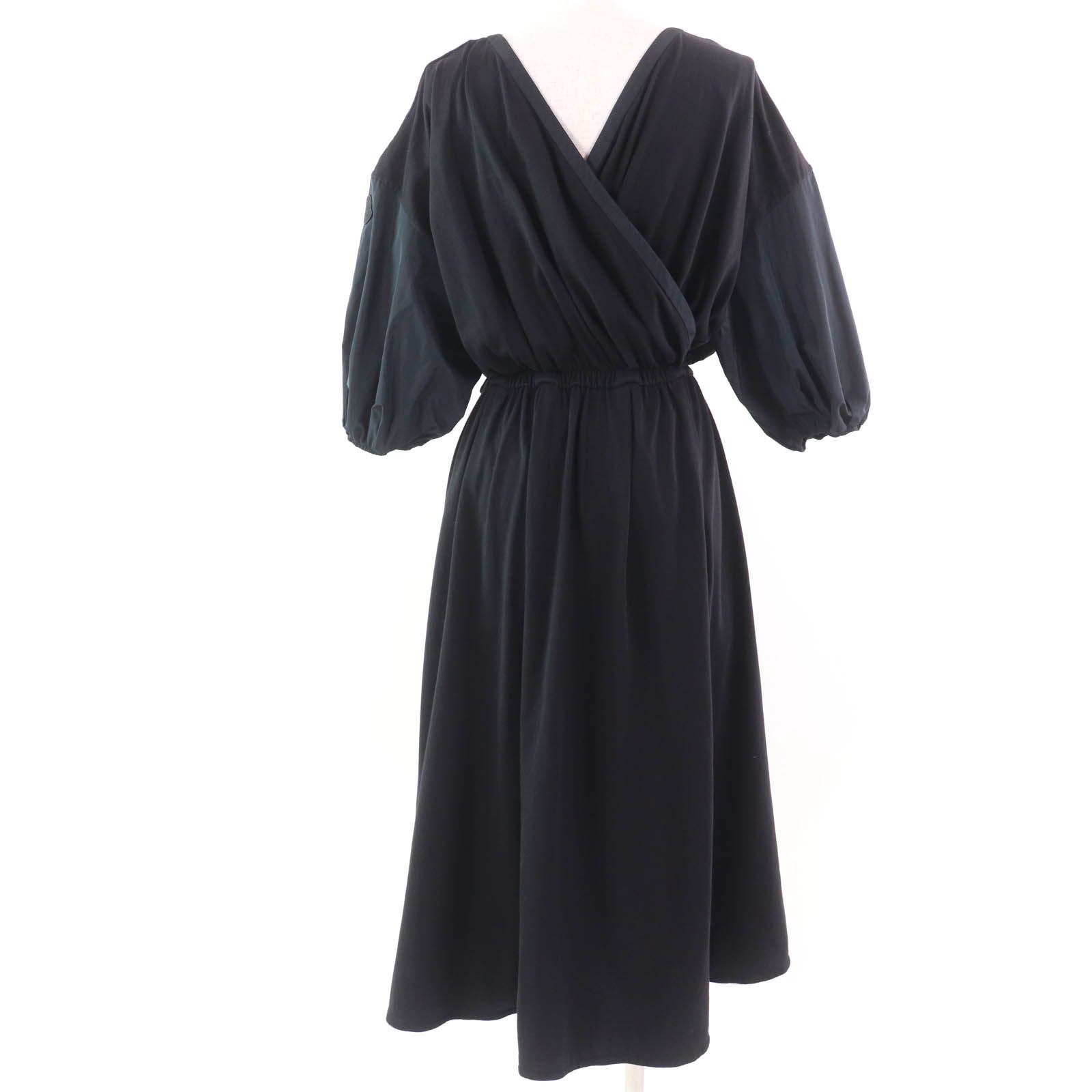 美品☆MONCLER モンクレール 2021年製 LS DRESS コットン ロゴ