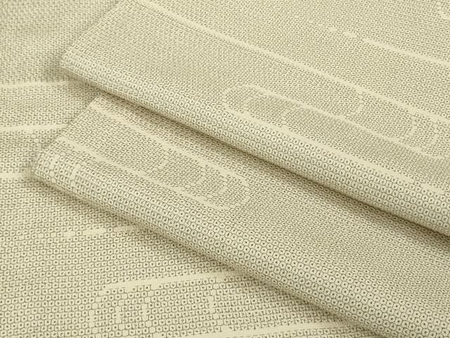 平和屋着物 上 本塩沢 単衣 110亀甲 流水文 DZAA9997kh5