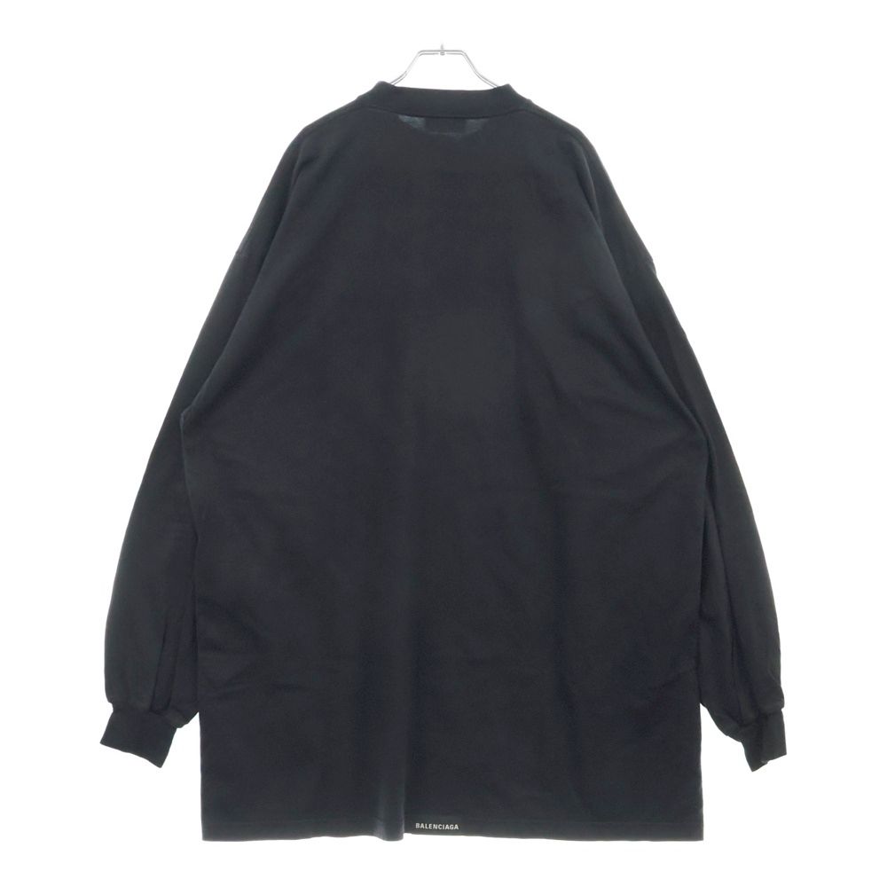 BALENCIAGA (バレンシアガ) バックラベル オーバーサイズ長袖Tシャツ 