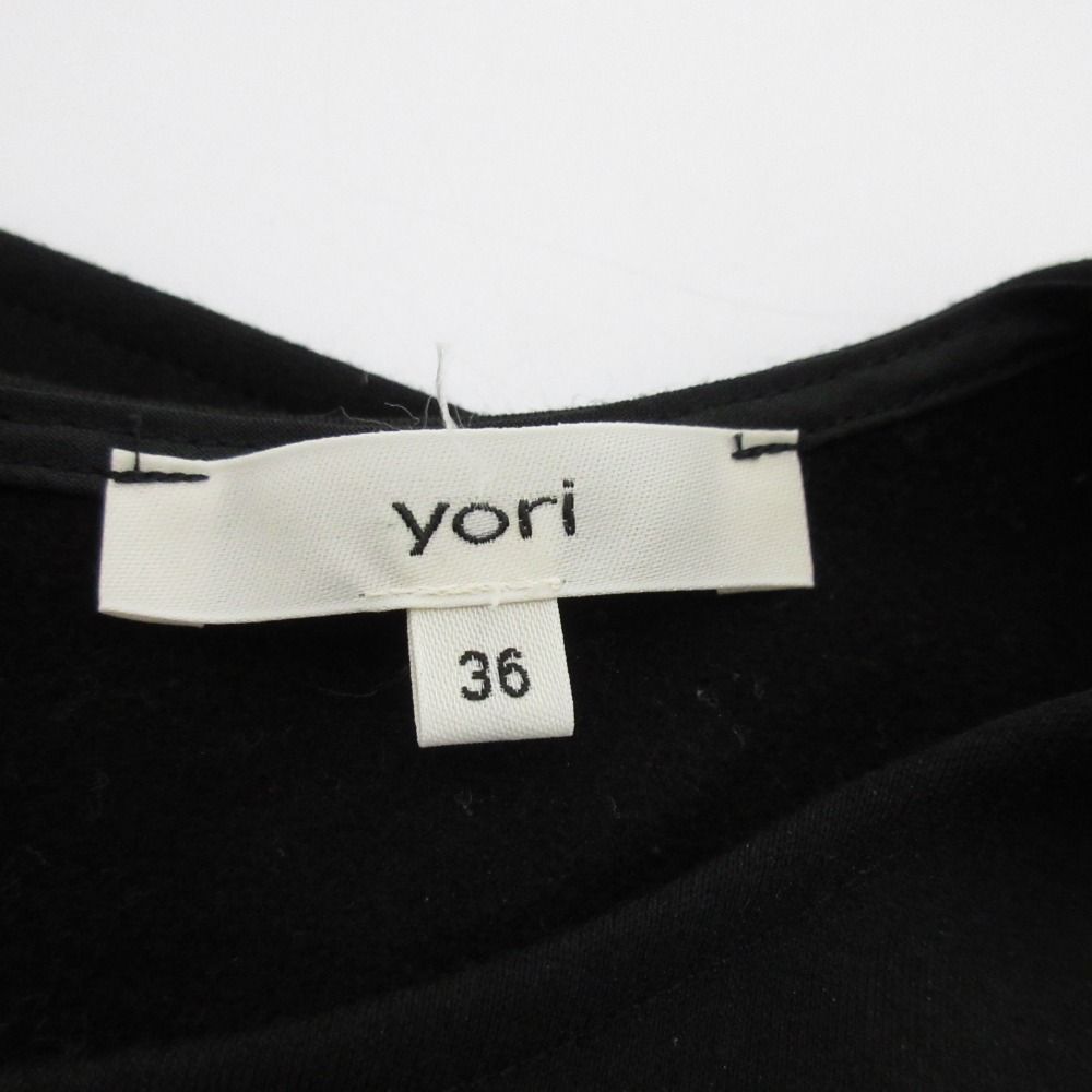 yori◆ブラウス/36/レーヨン/WHT/無地/YR2121-115AW-2/21AW/ぬくぬくヘムフリル yori(ヨリ) / ブラウス/36/レーヨン/WHT/無地/YR2121-115AW-2