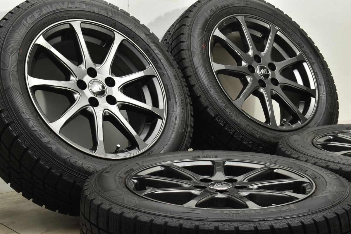 AFT BERTZEN 16in 6.5J 38 PCD100 グッドイヤー アイスナビ6 205 60R16 冬タイヤ 交換用 フォルクスワーゲン T-Cross