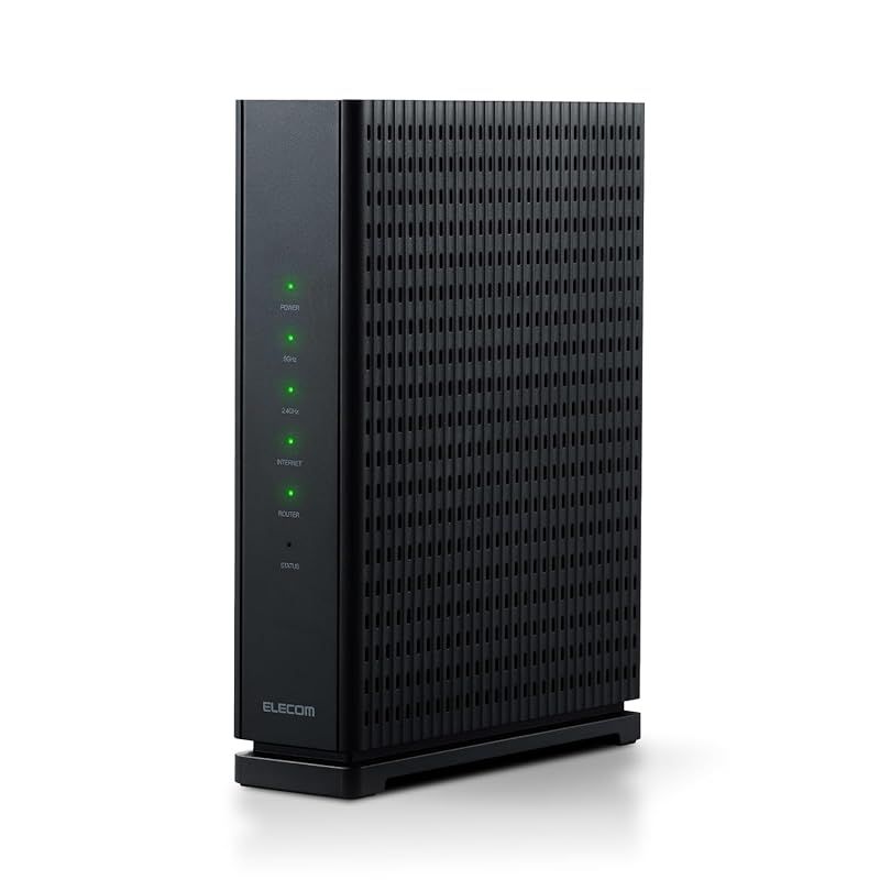 エレコム WiFi 7 ルーター 無線LAN Wi-Fi7 11BE 2882+688Mbps IPv6(IPoE)対応 WRC-W701-B