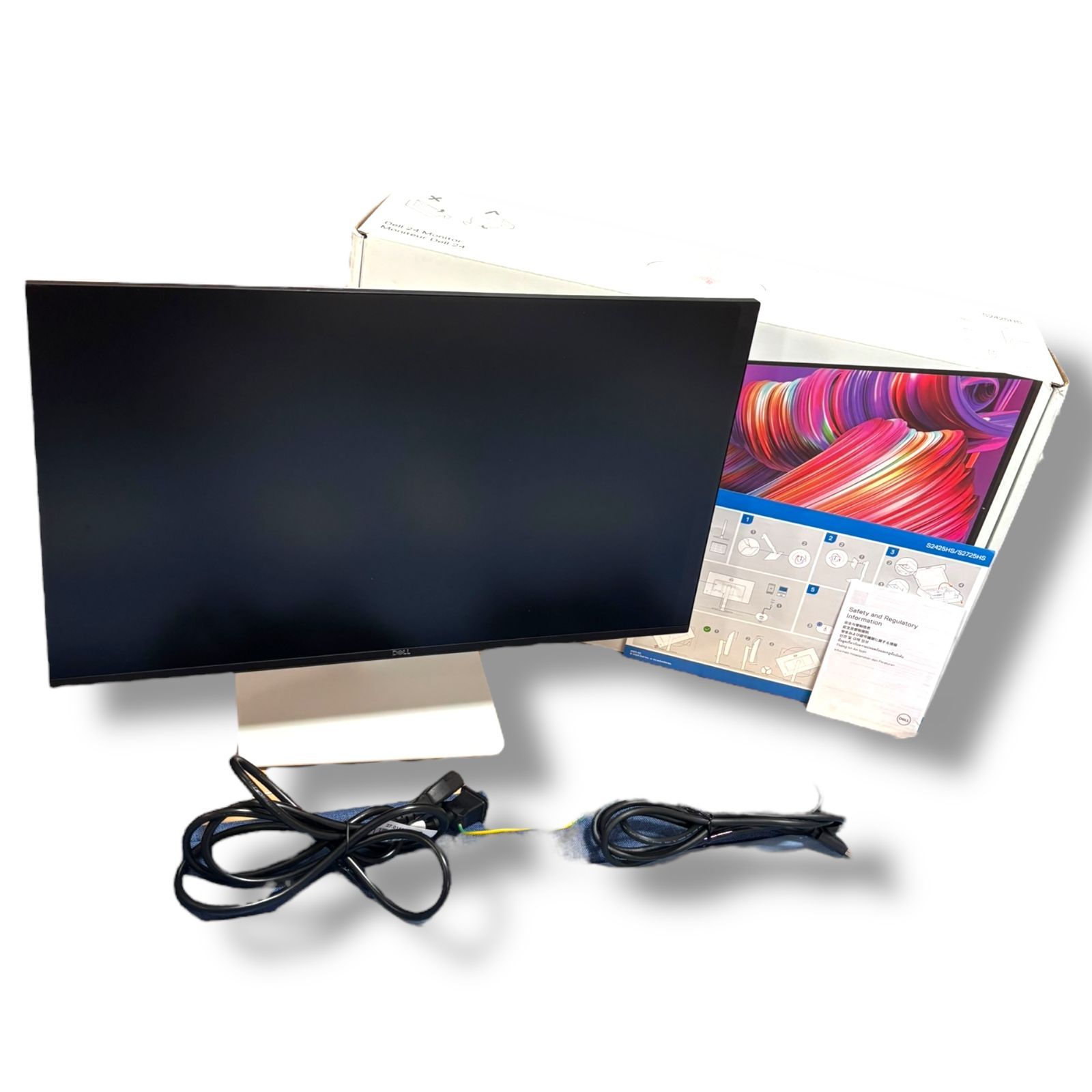 管理番号2985 Amazon.co.jp Dell ハイスペック 23.8インチ ホワイトモニター 5年保証|FHD|IPS 非光沢|縦横回転 高さ調整|5Wx2スピーカー|HDMIx2 S2425HS-A