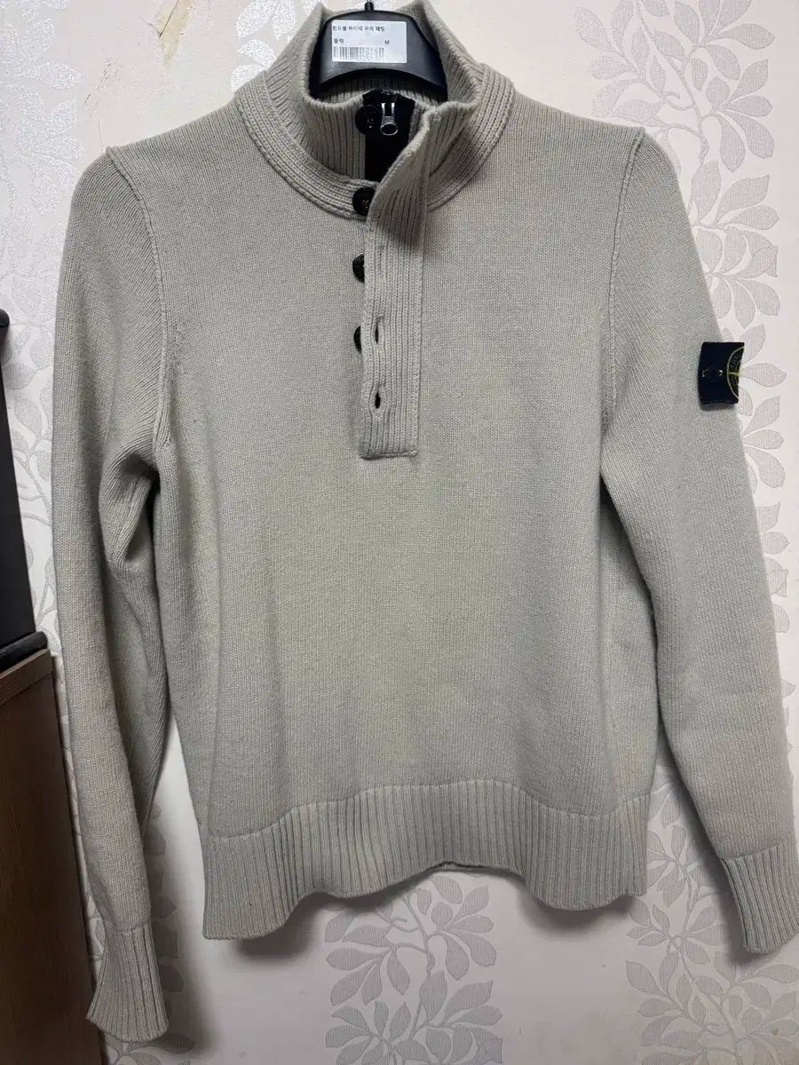 STONE ISLAND ストーンアイランド ボタン ハーフジップ ニット セーター S サイズ