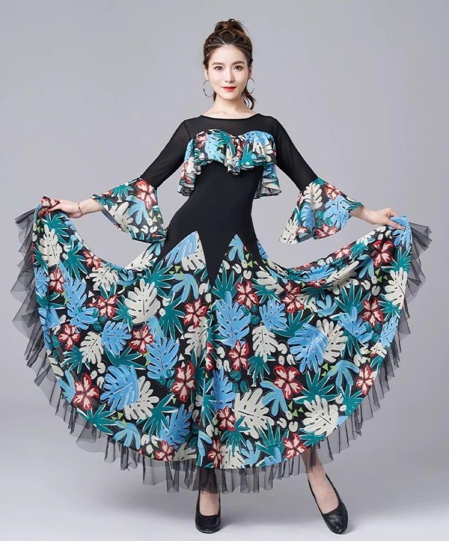 気分上がる花柄ワンピース??スタンダードの練習に最適な一着！ 気分上がる