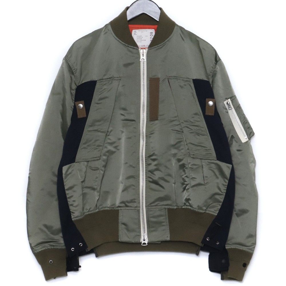 SACAI Nylon Twill Mix Blouson MA-1 サイズ1 - メルカリ