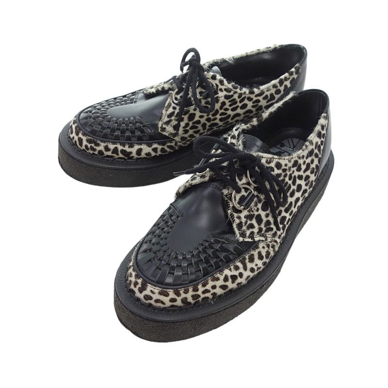 激レアモデル　美品　ジョージコックス　サドルシューズ　ハラコ　エナメル　UK8 激レアモデル 美品 ジョージコックス サドルシューズ ハラコ