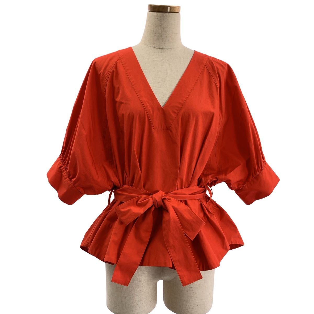 KANAKO SAKAI / カナコサカイ | 2023SS | コットン Vネック ギャザー  