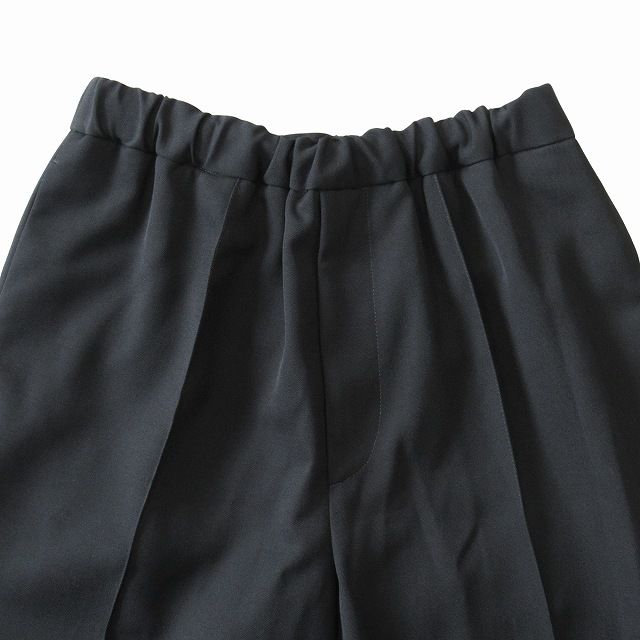 【未使用級】JIL SANDER　ウールギャバ パンツ　テーパード　ブラック　黒 極美品 25AW ジルサンダー JIL SANDER ウールギャバジン