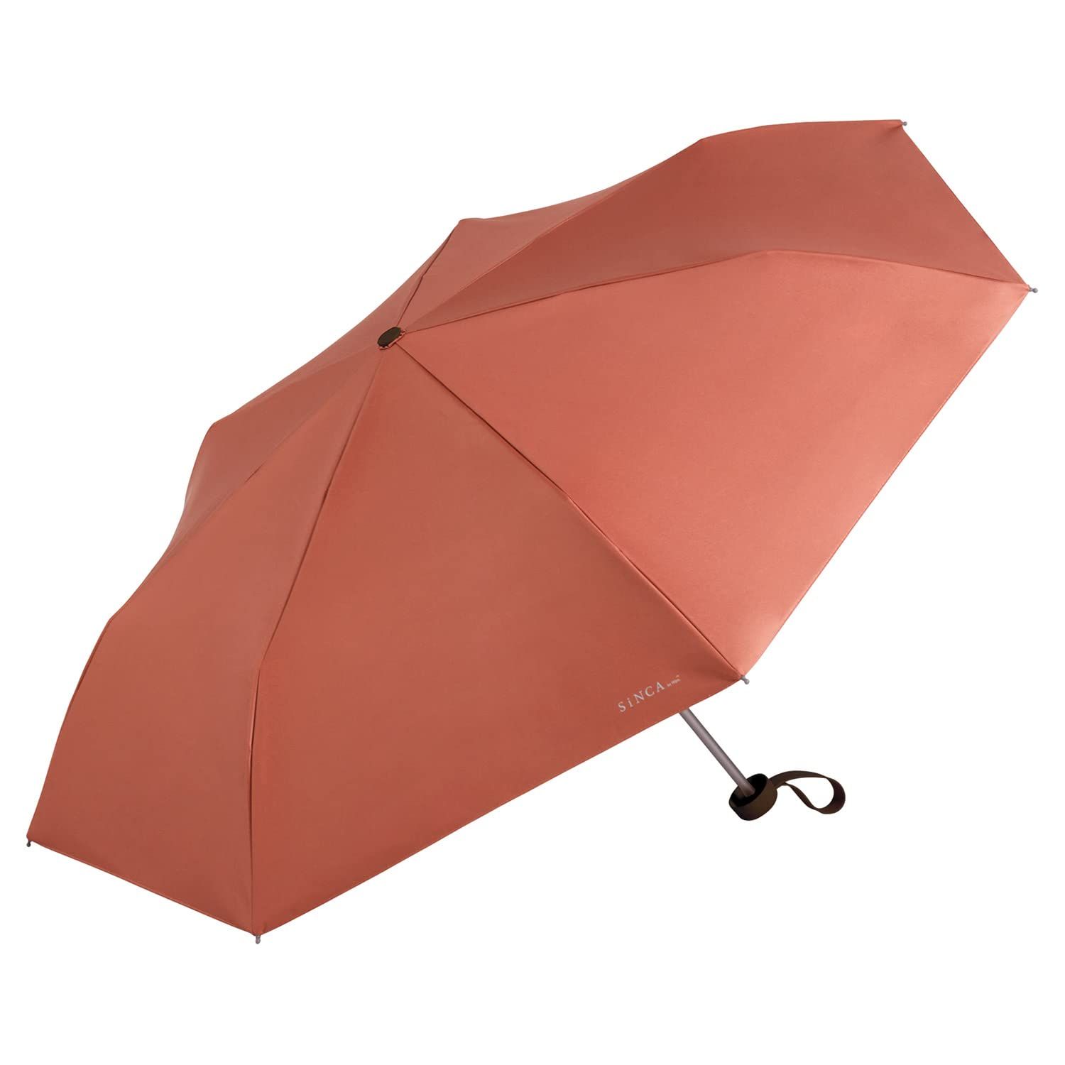 Wpc. 日傘 SiNCA MINI 53 レッド《遮光率100%・UVカット率99.9%・UPF50+・晴雨兼用》折りたたみ傘 53cm レディース メンズ シンプル 無地 大人 ベーシック 上品 サステナブル エコ 環境にやさ [レッド] [折りたたみ傘]