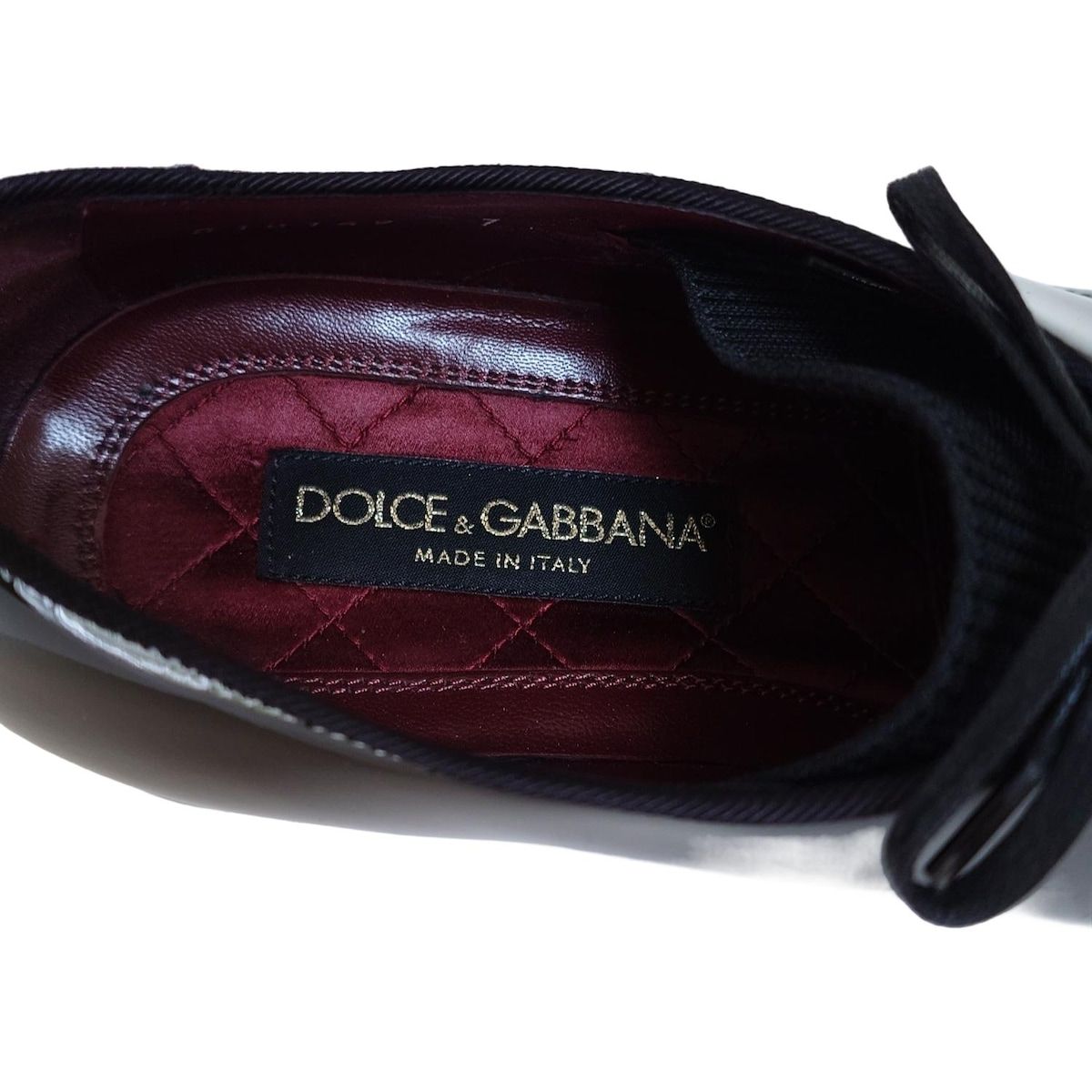  DOLCE-GABBANA ドルチェアンドガッバーナ シューズ 7 メンズ - 黒 レザー その他 靴