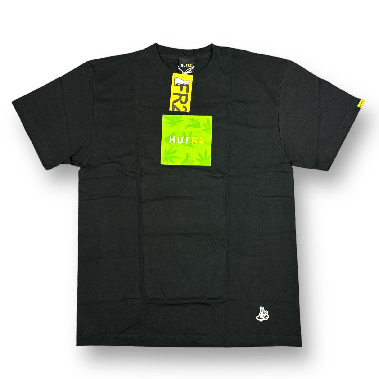 定価7700円 新品 HUF×FR2 BOXロゴTシャツ クルーネック プリント T 