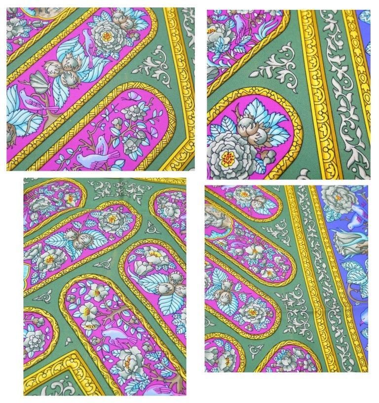 HERMES エルメス カレ90 QALAMDAN カラムダン スカーフ シルク 57cd8fdab4a631322796a3ab5f08f6