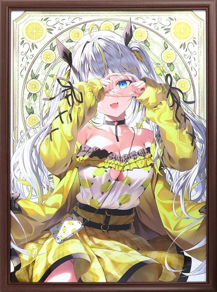 中古】原画イラストボード 付属品付)リン☆ユウ 複製原画 (絵師100人展