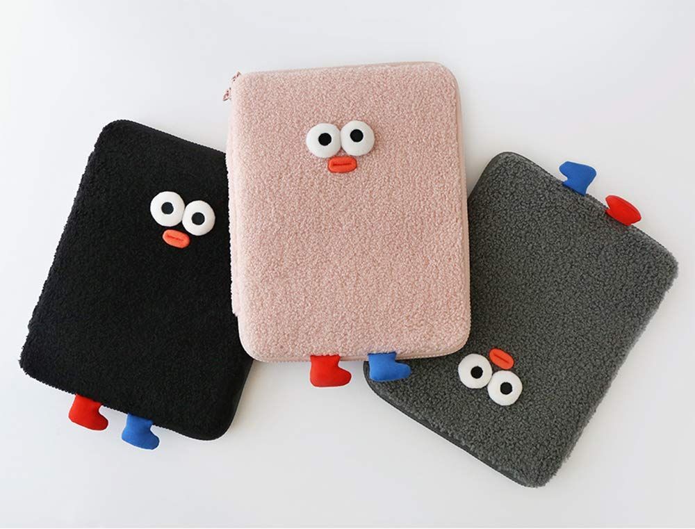 【人気商品】ポケット付き 収納 アクセサリー (Black) USBケーブル、イヤホン - カバー スリーブタブレットPC ケース バッグ 保護ポーチ iPad 11インチ Brother Brunch