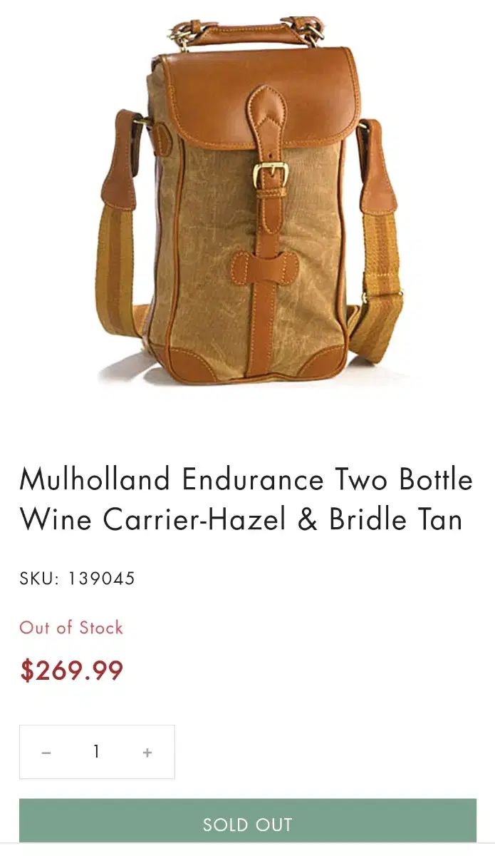 Mulholland キャンバス バッグ