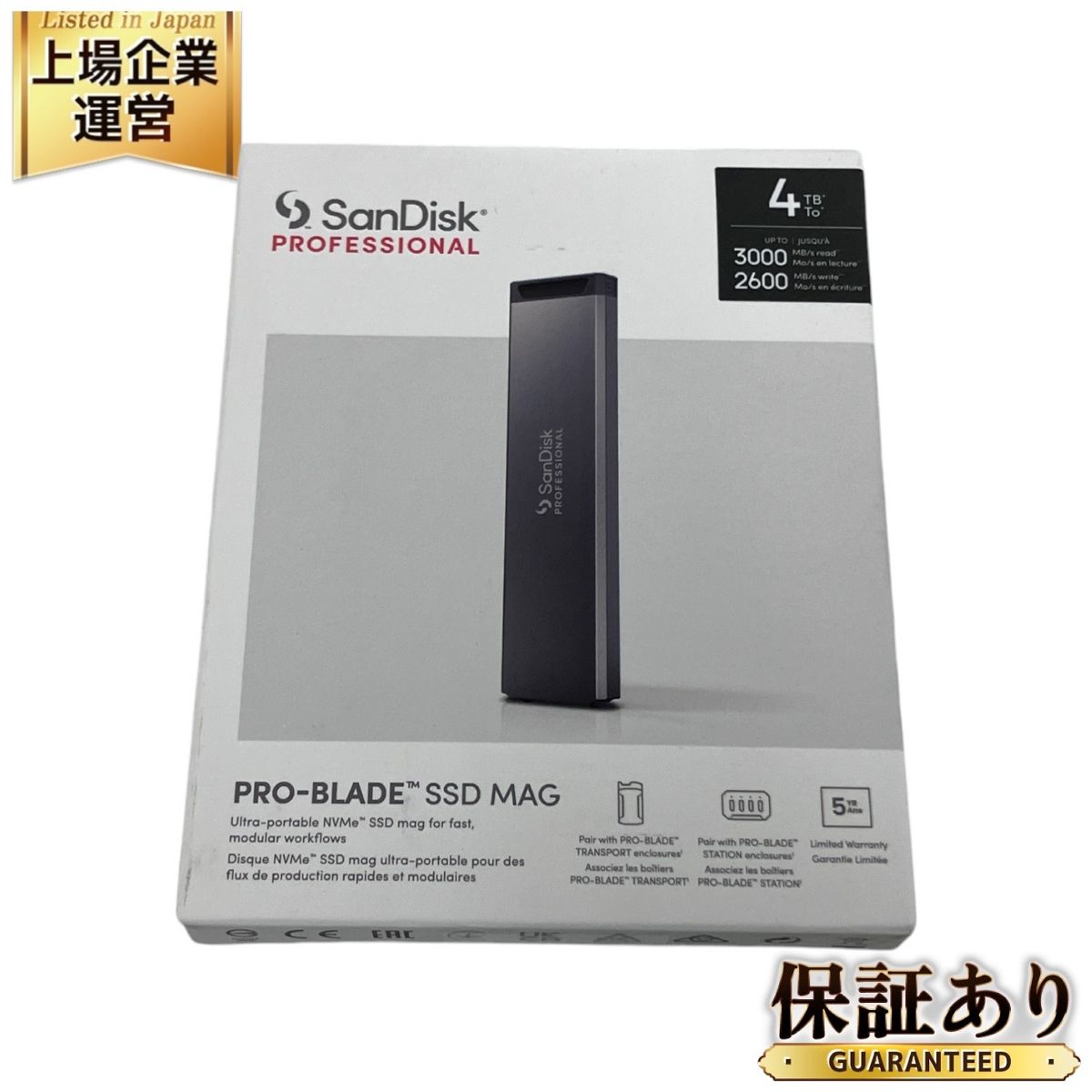 SanDisk PRO-BLADE SSD Mag 4TB ウルトラポータブル モジュラー 未使用 O9734962