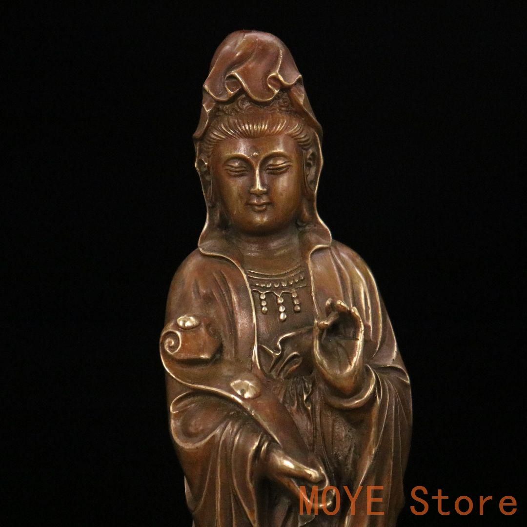 仏教美術 仏像 自在観音 小仏像 銅製 銅器 仏教美術 仏像 観音菩薩様 小仏像 銅製 銅器 - メルカリ