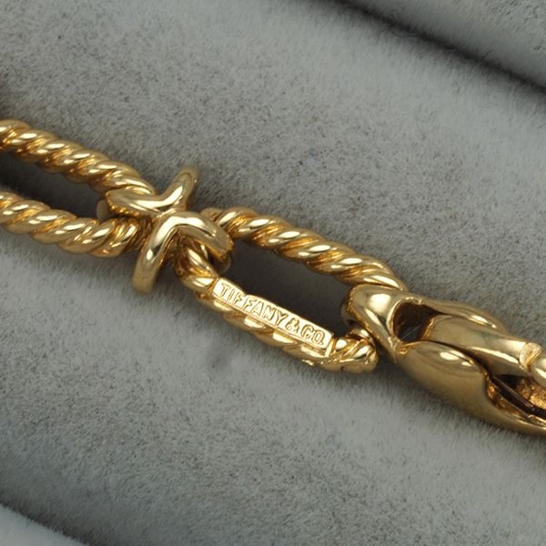 レア品 ティファニー チェーンネックレス 46cm 27g K14YG