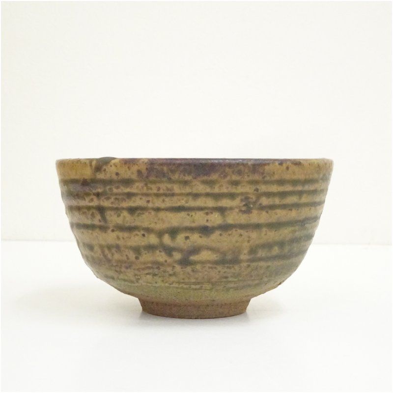 越前織田焼　自然釉　越前焼　 左近窯　抹茶茶碗　茶わん　茶道具 越前焼 織田窯 北野七左衛門造 茶碗（共箱） 茶道 抹茶 おしゃれ 抹茶