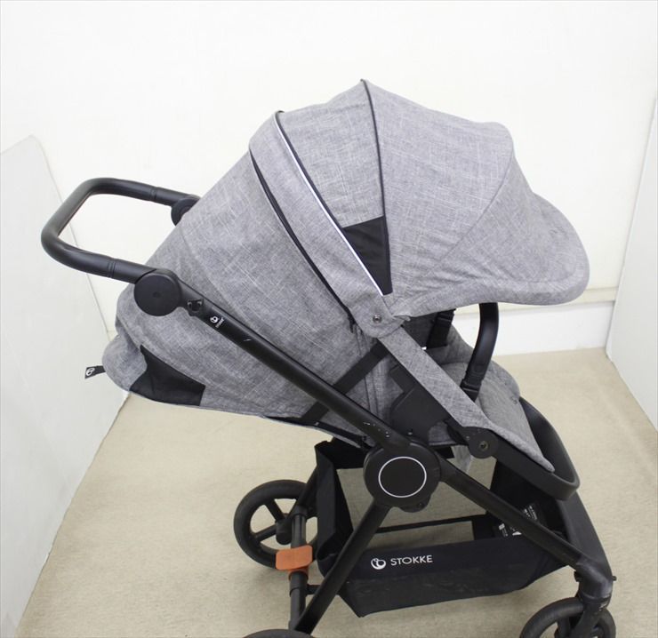 ストッケ ビート ブラックメラーンジ Stokke Beat 両対面 ハイシート 新生児～22kgまで クリーニング済み B029002