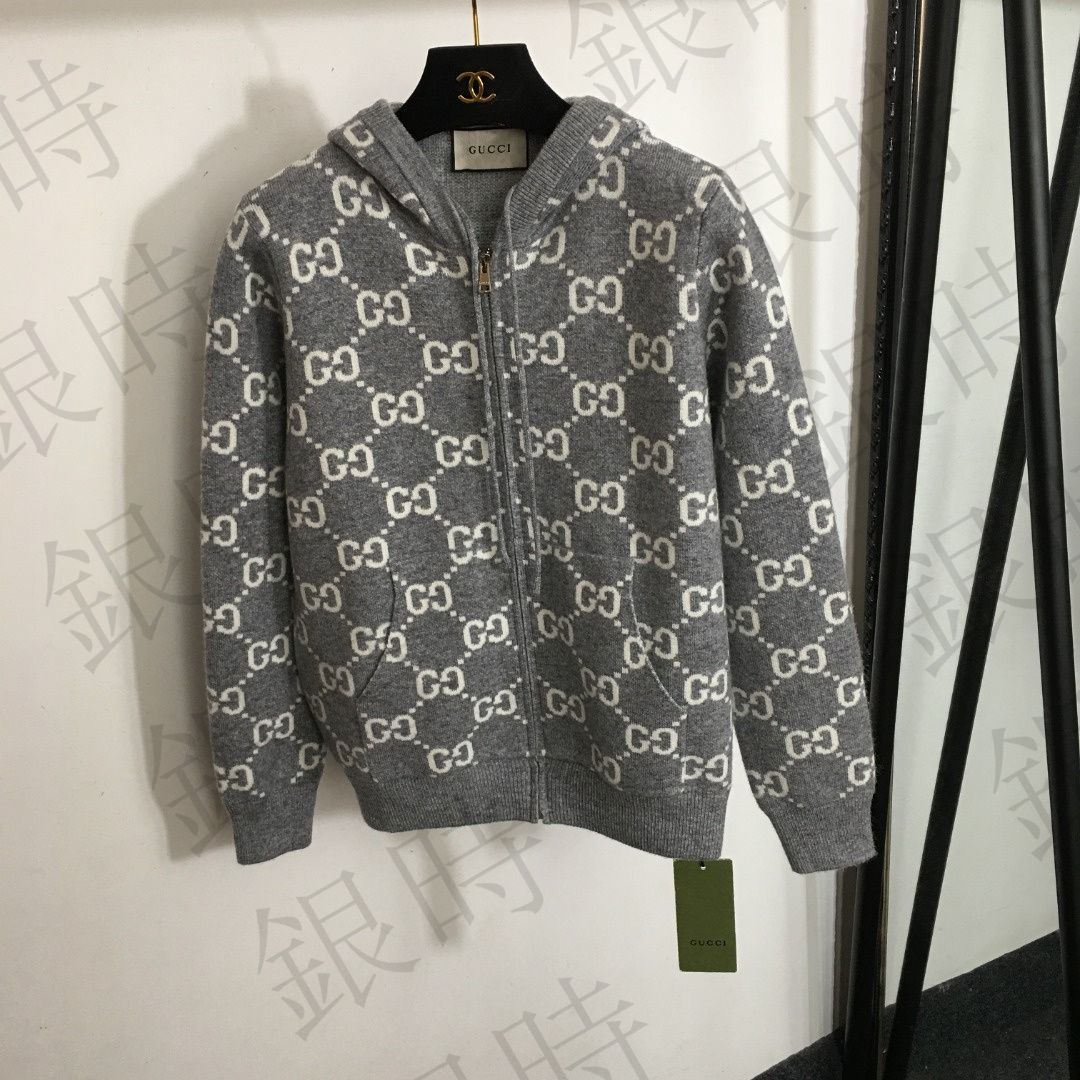 美品 GUCCI グッチ  長袖 ウール ニット