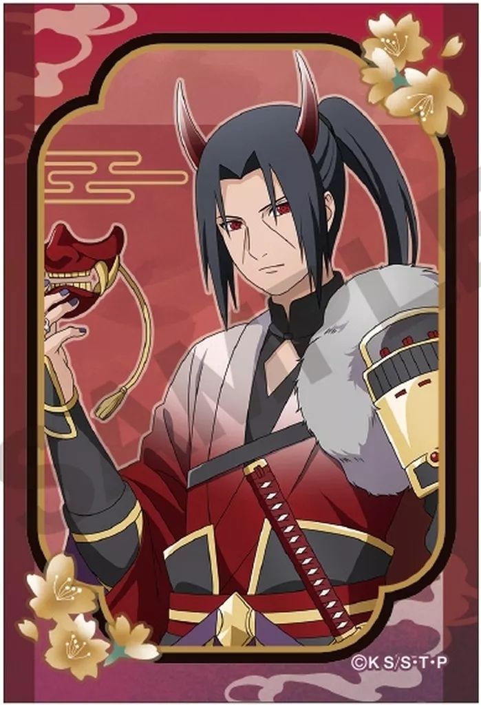 新品】バッジ・ビンズ うちはイタチ(鬼) アート缶バッジ 「NARUTO