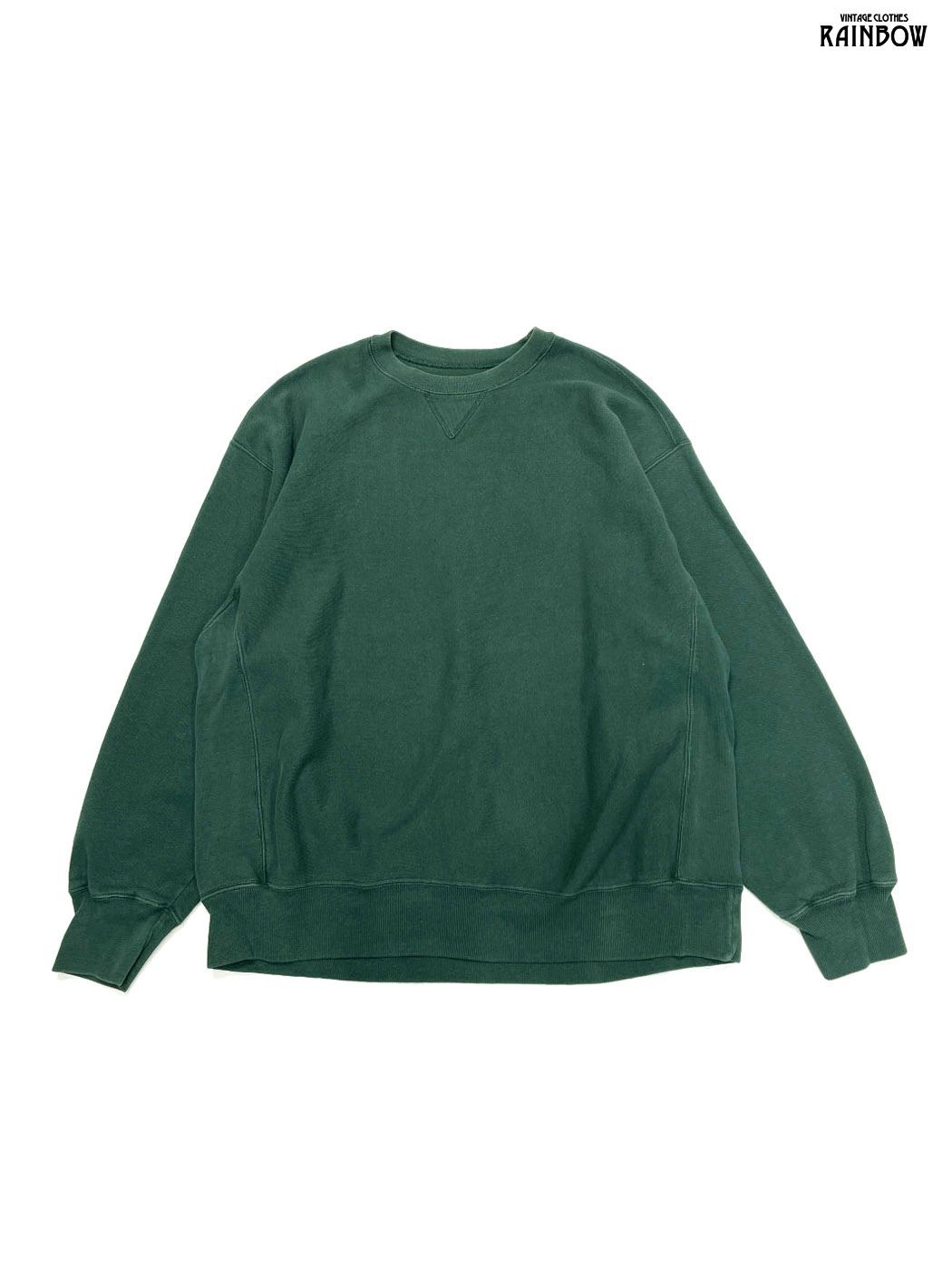 古着 GAP ギャップ アメリカ製 無地 長袖 スウェット トレーナー 緑 ttu2509128