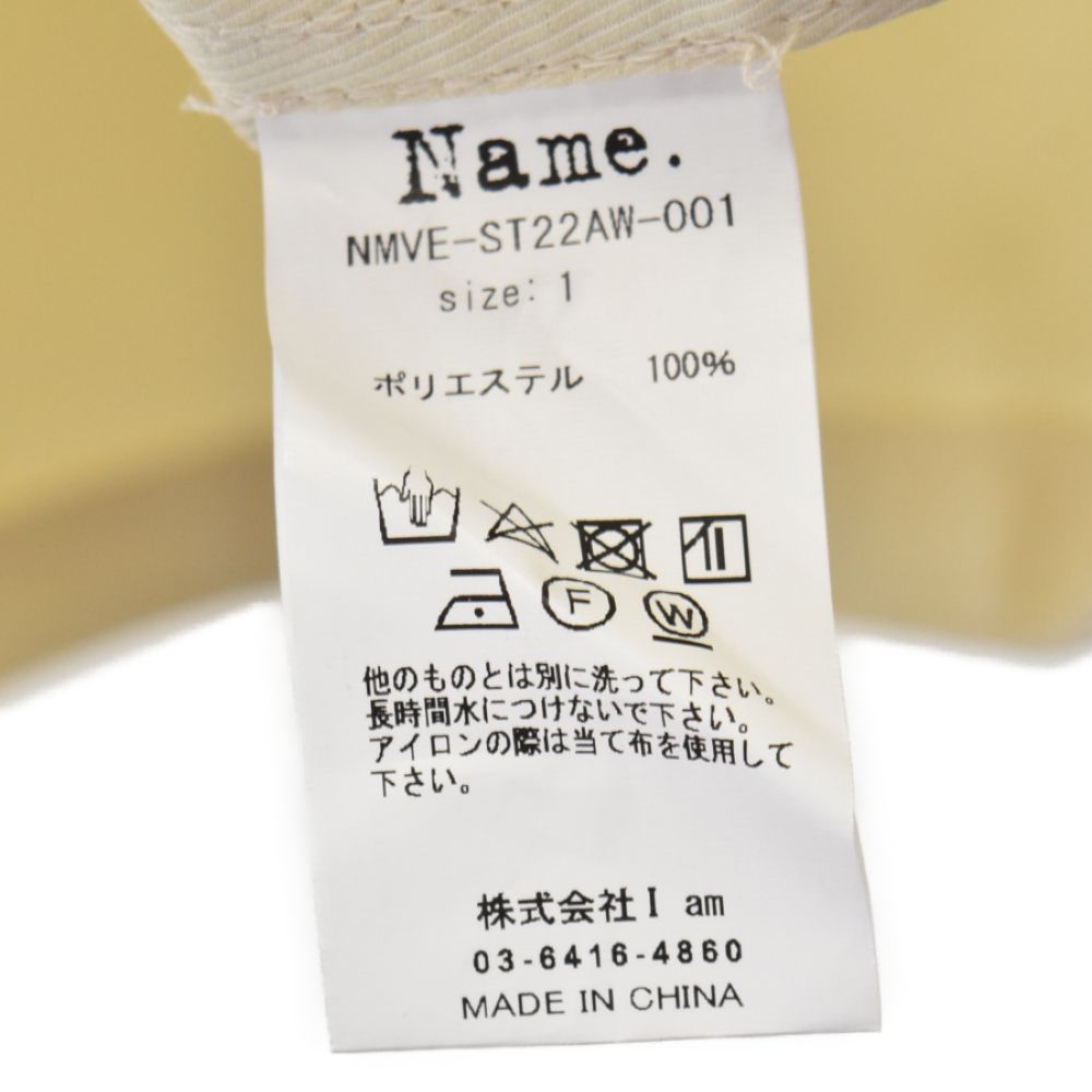 Name. (ネーム) オーバーサイズポケット付きベスト NMVE-ST22AW-001 