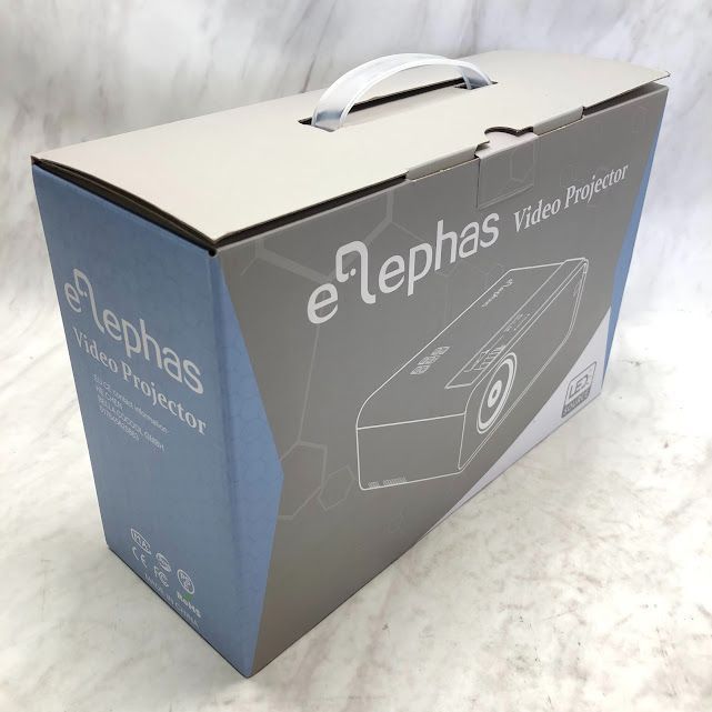 【極美品】ELEPHAS 小型 プロジェクター 8000lm 1920×1080 最大解像度 内蔵スピーカー W13 A0426 0718ML012 0120240717102236