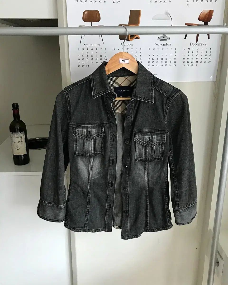 BURBERRY バーバリー ブラックデニム ウォッシュ デニムジャケット