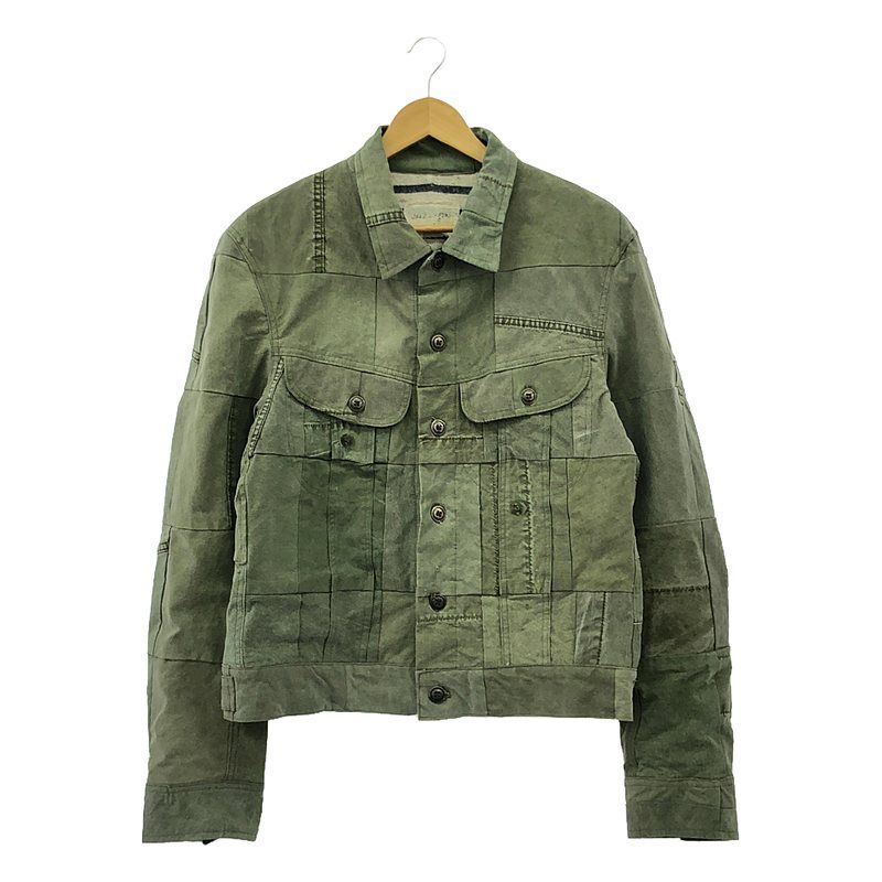 GREG LAUREN 再構築 ミリタリー レザージャケット Size2 GREG LAUREN