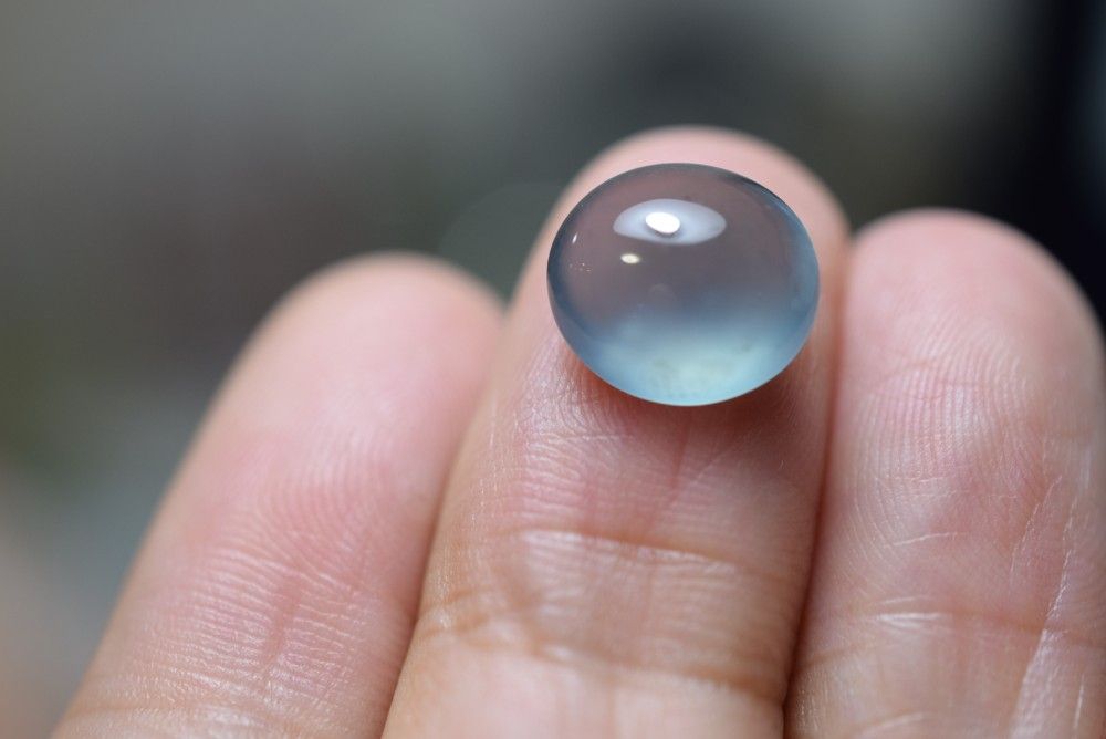 SR12-10 上品 宝石質 高氷種 青色 グアテマラ産 天然 A貨 本翡翠 ルース 硬玉 ジェダイト