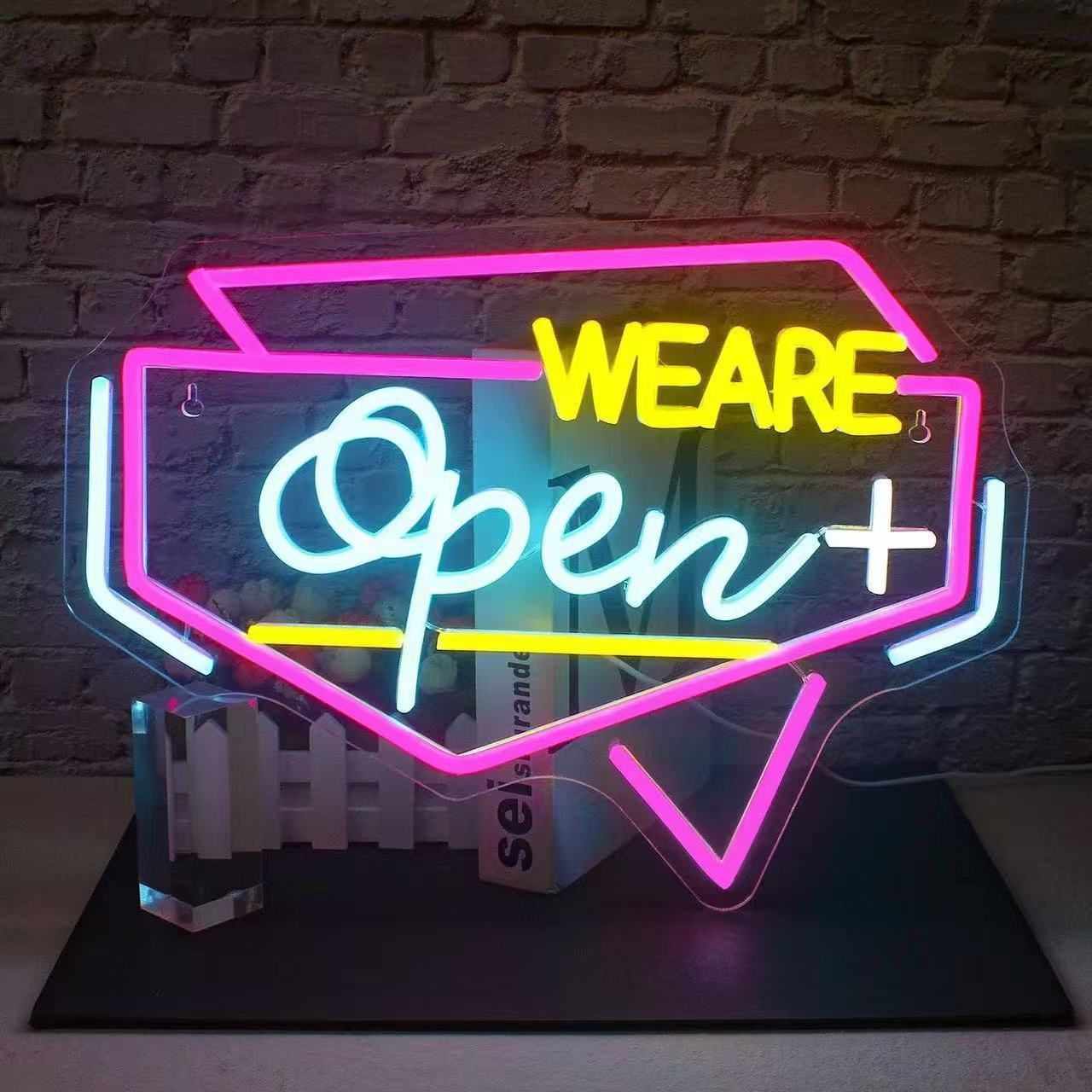 ネオンサイン OPEN ホーム 部屋 店舗装飾 壁掛け 居酒屋 喫茶店 花屋 店舗看板 インテリアライト LEDネオン管 A032