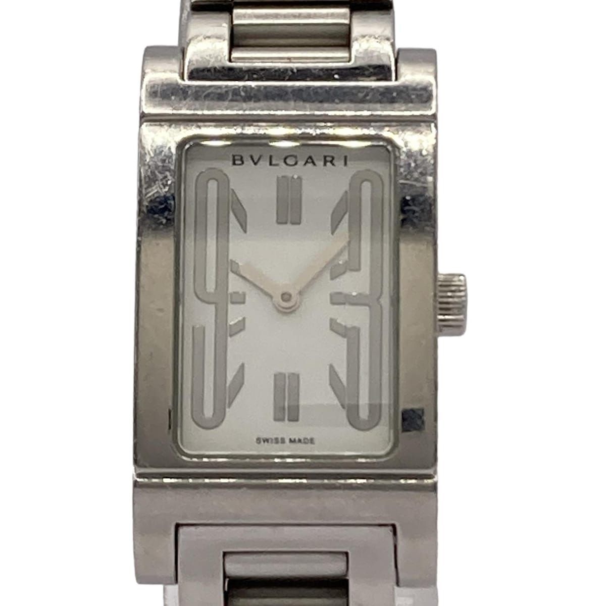 BVLGARI ブルガリ 腕時計 レッタンゴロ RT39S レディース 白