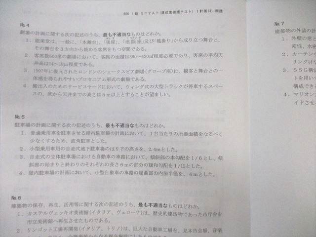 総合資格学院 1級建築士 ミニテスト(達成度確認) 学科I〜V 【計26回分】 2024年合格目標 未使用品 025S4D 総合資格学院 1級建築士 ミニテスト(達成度確認) 学科I〜V 【計