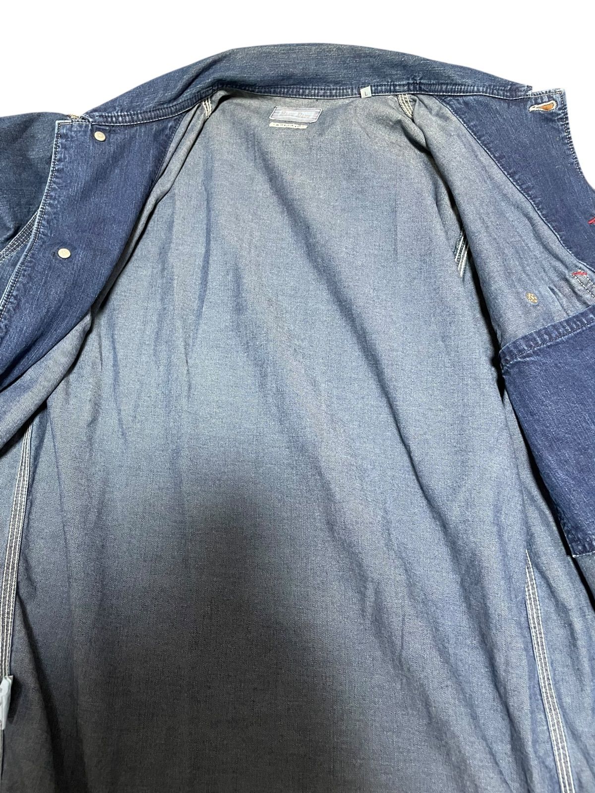 Z1343【美品】BLUE BLUE ブルーブルー カバーオール デニムジャケット