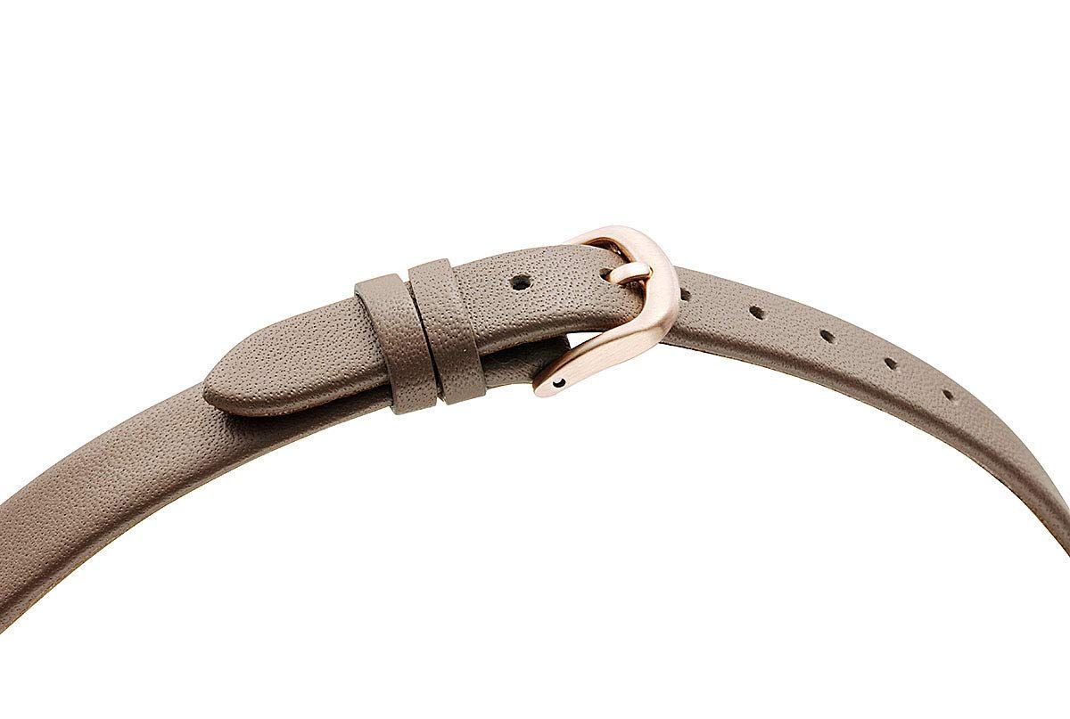  Citizen 腕時計 ウィッカ wicca ソーラーテック 防水 革ベルト 白 デイ-デイト KH 3-525-90 レディース ベージュ 腕時計 キッズファッション小物