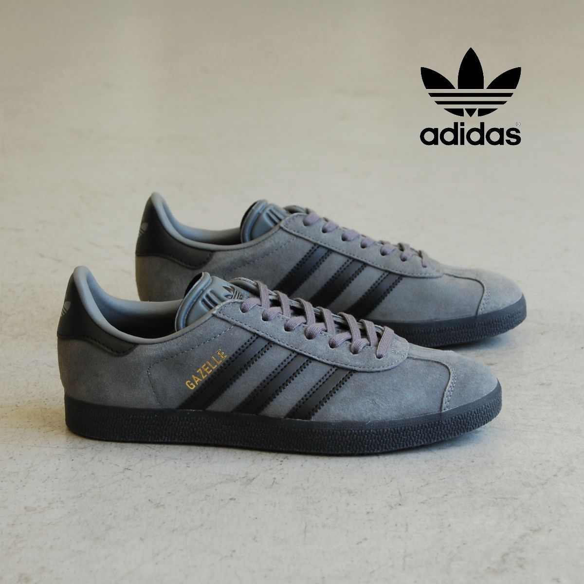 ADIDAS Gazelle J grey five/c black/gold mt アディダス ガゼル ガッツレー ジュニア キッズ グレー ブラック  ソール レディース SAMBA アメリカ USA 海外 - メルカリ